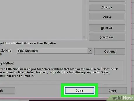 Koristite Solver u programu Microsoft Excel Korak 15