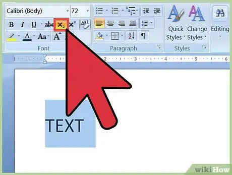 Buat Superskrip dan Langganan dalam MS Word Langkah 6