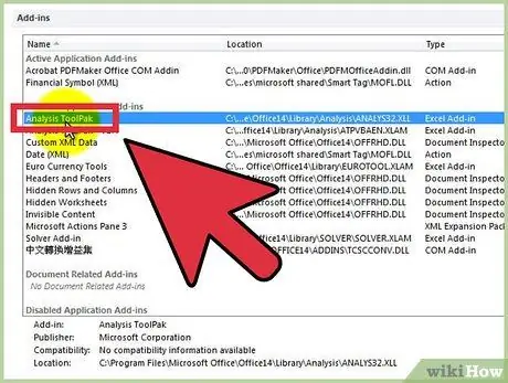 เรียกใช้การถดถอยพหุคูณใน Excel ขั้นตอนที่2