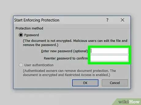 Proteggi con password un documento di Microsoft Word Passaggio 13