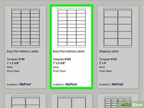 Avery Etiketlərini Microsoft Word -də PC və ya Mac -da çap edin Adım 13
