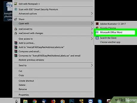 Avery Etiketlərini Microsoft Word -də PC və ya Mac -da çap edin Adım 19