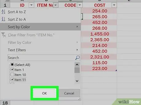 Twórz tabele za pomocą programu Microsoft Excel Krok 12