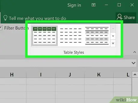 Make Tables Using Microsoft Excel Step 7