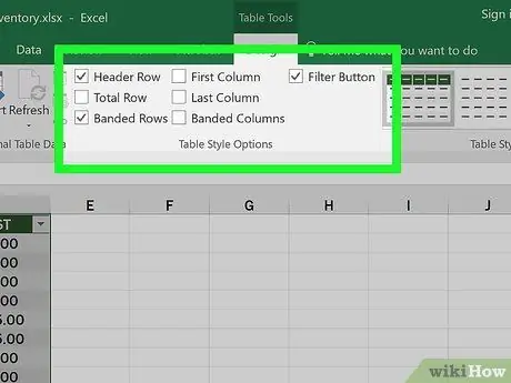 Make Tables Using Microsoft Excel Step 8