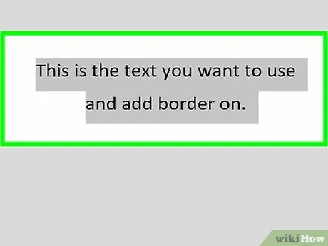 Add a Border to Word Step 3