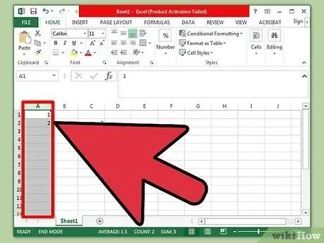 Pievienojiet programmā Excel 18. darbība