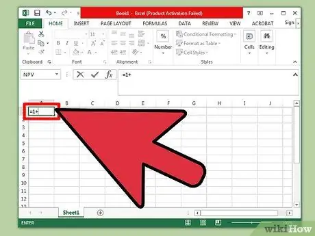 Toevoegen in Excel Stap 5