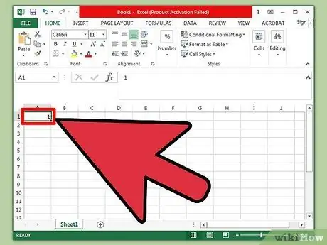 Afegiu a Excel el pas 9