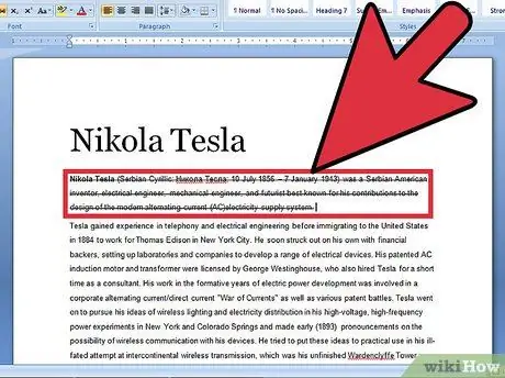 Wykreśl słowa w dokumencie Microsoft Word Krok 6