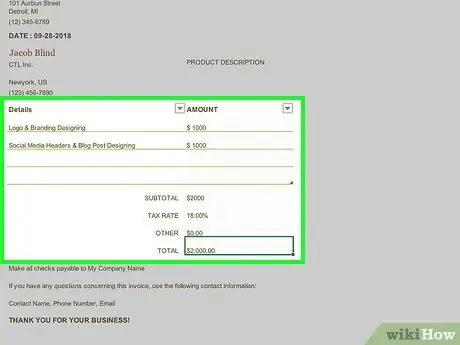 ทำใบแจ้งหนี้ใน Excel ขั้นตอนที่ 15