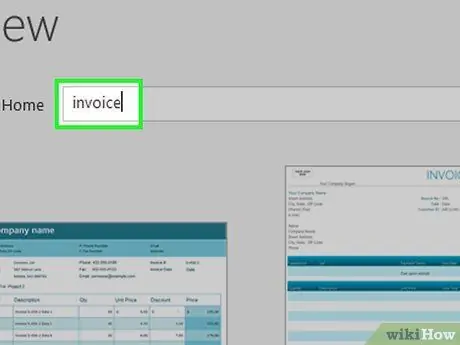 Hacer una factura en Excel Paso 2