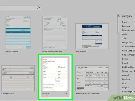 Zrób fakturę w programie Excel Krok 3