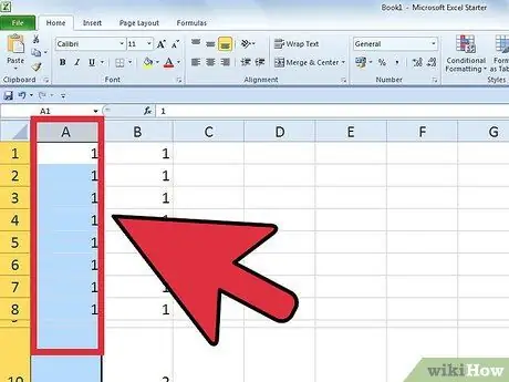 Kolommen optellen in Excel Stap 5