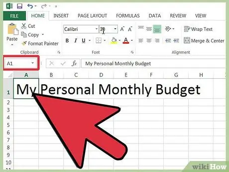 Microsoft Excel चरण 6 में अपने बिलों को ट्रैक करें