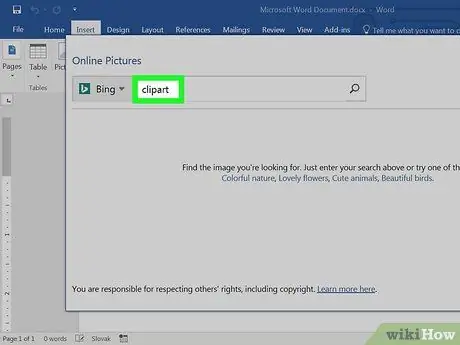 Magdagdag ng Clip Art sa Microsoft Word Hakbang 4