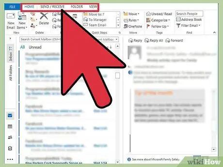 Find Tools in Outlook 2013 Step 1