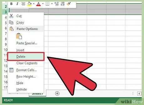 Eliminar filas vacías en Excel Paso 3