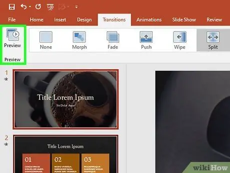 Krok 21, pridajte efekty animácie do programu Microsoft PowerPoint