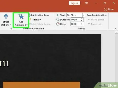 Dodajte efekte animacije u Microsoft PowerPoint Korak 5