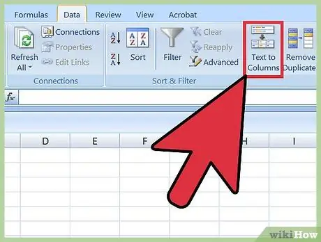 Yapıştır sekmesiyle ayrılmış mətni Excel -ə kopyalayın 5 -ci addım