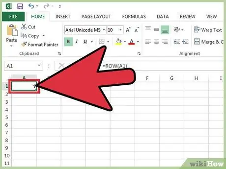 Agregar Autonumber en Excel Paso 4