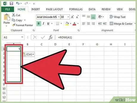 Autonummering toevoegen in Excel Stap 6