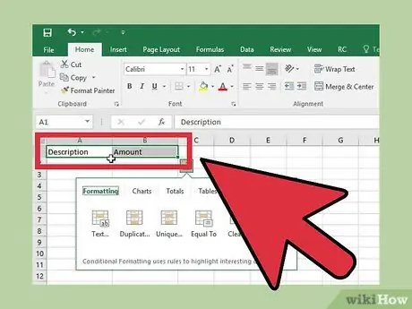 „Excel“10 veiksme padarykite pertraukos diagramą