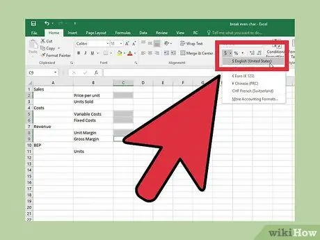 „Excel“16 veiksme padarykite lūžio diagramą