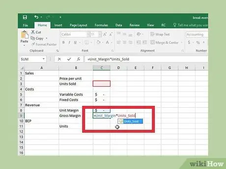 Faça um gráfico de equilíbrio no Excel Etapa 21