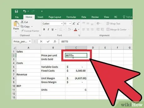 Feu un gràfic d’equilibri a Excel Pas 25