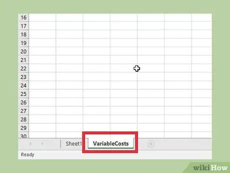 Erstellen Sie ein Break-Even-Diagramm in Excel Schritt 3