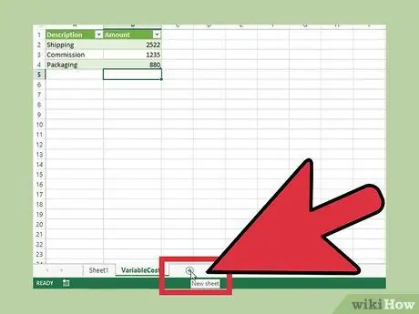 Faça um gráfico de equilíbrio no Excel Etapa 8