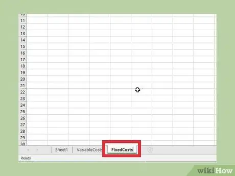 Feu un gràfic d’equilibri a Excel Pas 9