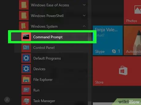 Hapni Command Prompt në Windows Hapi 9