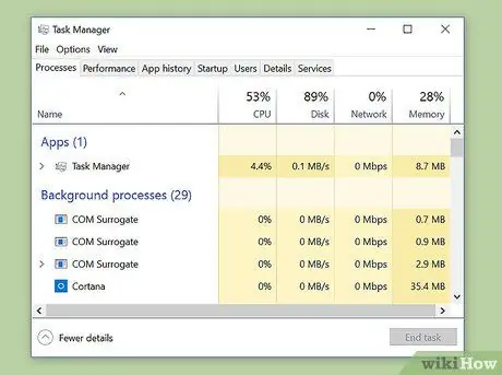 Atidarykite „Windows“užduočių tvarkytuvę 11 veiksmas