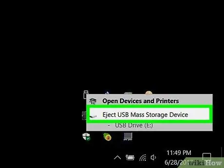 Remove a Flash Drive from a Windows 10 Computer Step 4
