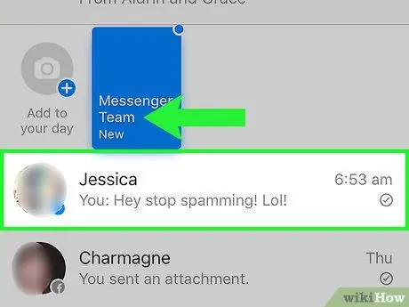 Slet en samtale på Facebook Messenger Trin 3