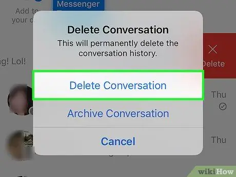 Fshini një bisedë në Facebook Messenger Hapi 5