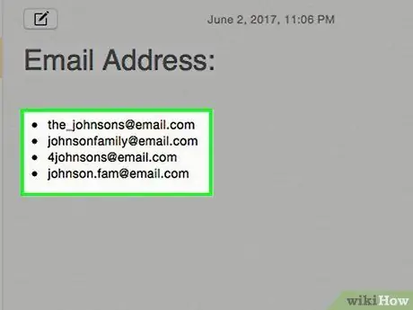 Choose an Email Address Step 3