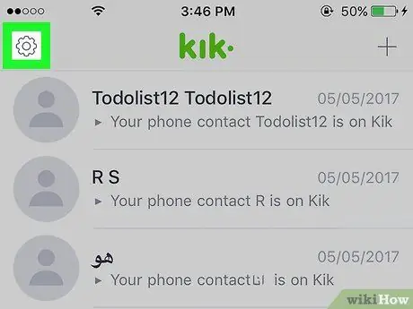 Заблокируйте людей на Kik Step 1