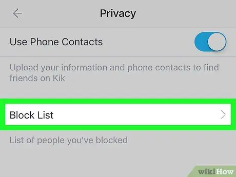 I-block ang Mga Tao sa Kik Hakbang 3