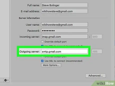 Find SMTP -serveren i Outlook på pc eller Mac Trin 14