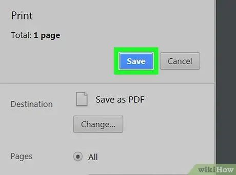 Salva un'e-mail come PDF su PC o Mac Passaggio 7