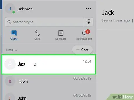 Supprimer des messages sur Skype Étape 9