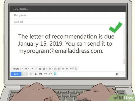 Demandez à votre professeur une lettre de recommandation par e-mail Étape 11