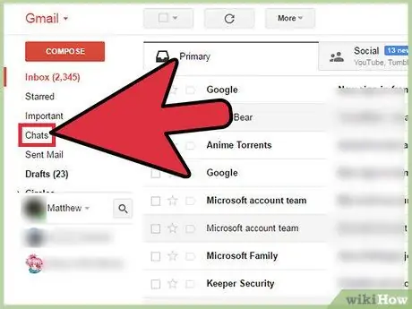 Gmail адресінен чат тарихын алыңыз 10 -қадам