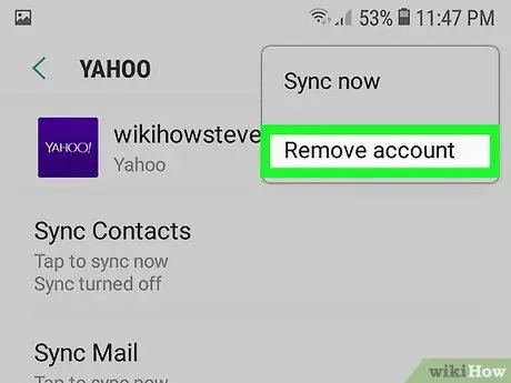 Meld af by Yahoo Mail Stap 20