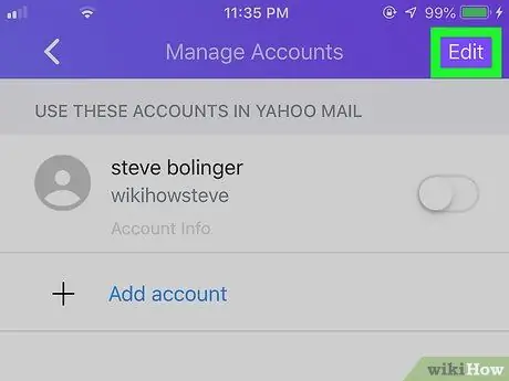 Odhlásit se z Yahoo Mail Krok 8