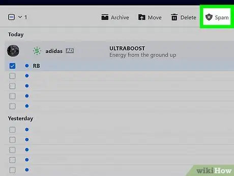 Blockera skräppost på Yahoo! Mail Steg 3